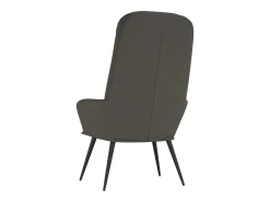 Sillón de relax de terciopelo gris oscuro