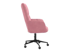 Sillón de relax de terciopelo rosa