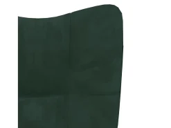 Sillón de relax de terciopelo verde oscuro