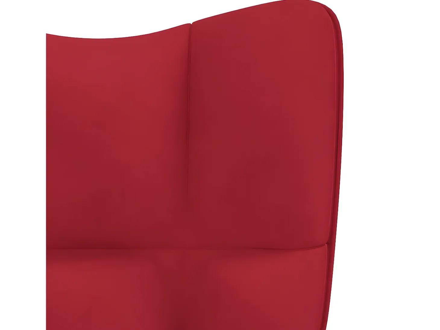 Sillón de relax de terciopelo rojo vino tinto ES131994