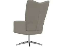 Sillón de relax de terciopelo gris claro ES43701