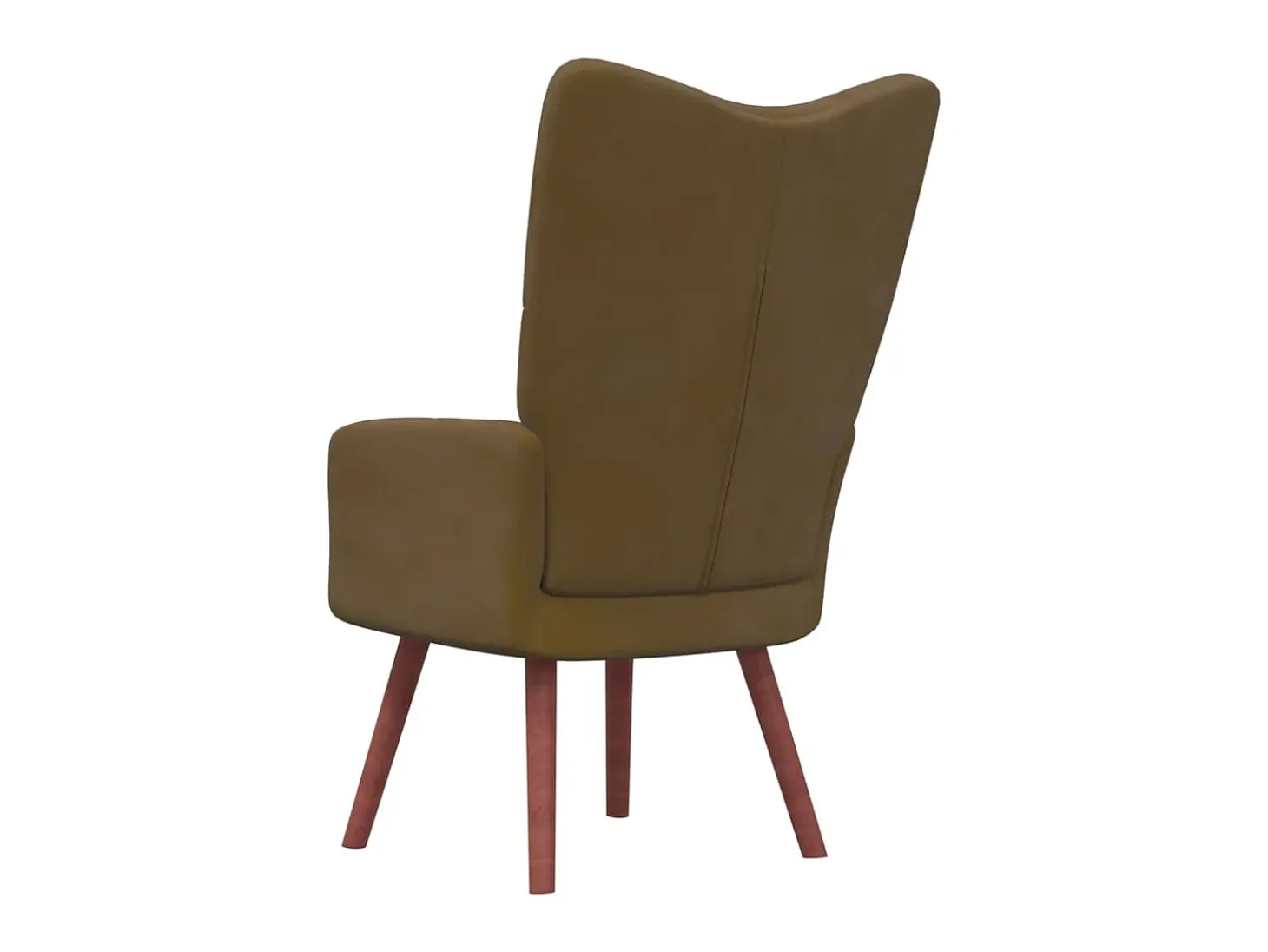 Sillón de relax de terciopelo marrón ES16111