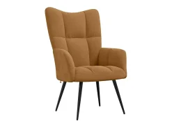 Sillón de relax de terciopelo marrón