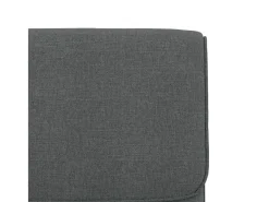 Sillón de relax tela gris oscuro 55x64x80 cm
