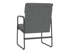 Sillón de relax tela gris oscuro 55x64x80 cm
