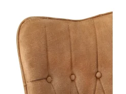 Sillón de salón | Silla | Sillón orejero de lona marrón SHL5860