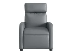 Sillón de salón | Silla | Sillón de masaje reclinable eléctrico cuero sintético gris SHL6325