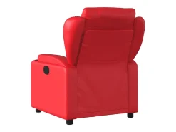 Sillón de salón | Silla | Sillón de masaje reclinable eléctrico de cuero artificial rojo SHL5237