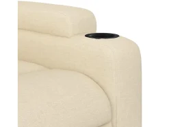 Sillón de salón | Silla | Sillón de masaje reclinable de tela crema SHL2952