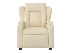 Sillón de salón | Silla | Sillón de masaje reclinable de tela crema SHL2952