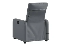 Sillón de salón | Silla | Sillón de masaje reclinable cuero sintético gris SHL9241