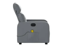 Sillón de salón | Silla | Sillón de masaje reclinable cuero sintético gris SHL9241