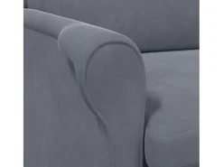 Sillón de salón | Silla de relax | Sillón Gris oscuro 76x94x102 cm Terciopelo SHL3774