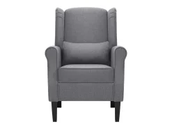 Sillón de salón | Silla de relax | Sillón de tela gris oscuro SHL3282