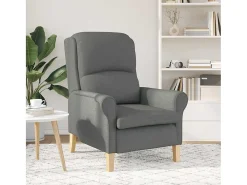 Sillón de salón | Silla de relax | Sillón Gris oscuro 76x94x102 cm tela SHL9481