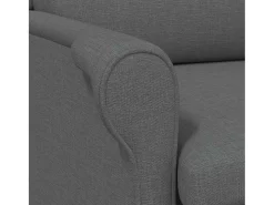 Sillón de salón | Silla de relax | Sillón Gris oscuro 76x94x102 cm tela SHL9481