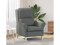 Sillón de salón | Silla de relax | Sillón Gris oscuro 76x94x102 cm tela SHL9481