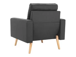 Sillón de salón | Silla de relax | Sillón de tela gris oscuro SHL5951