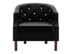 Sillón de salón | Silla de relax | Sillón de terciopelo negro SHL6129