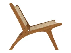 Sillón de teca y ratán natural - Kilka