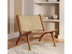 Sillón de teca y ratán natural - Kilka