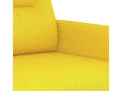 Sillón de tela amarillo claro 60 cm