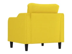 Sillón de tela amarillo claro 60 cm