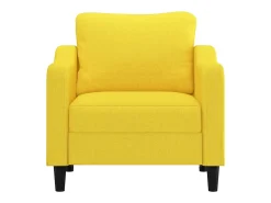 Sillón de tela amarillo claro 60 cm