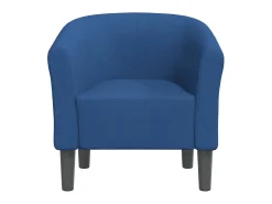 Sillón de tela azul ES62262
