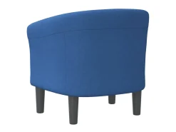 Sillón de tela azul ES62262