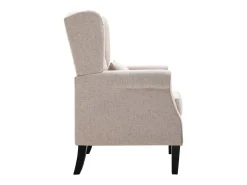 Sillón de tela beige