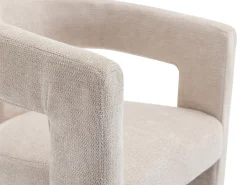 Sillón de tela beige estilo diseño FAVINA