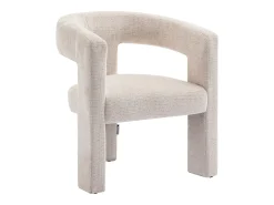 Sillón de tela beige estilo diseño FAVINA