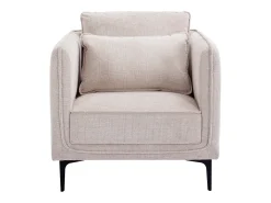 Sillón de tela color beige estilo contemporáneo TORMELDA