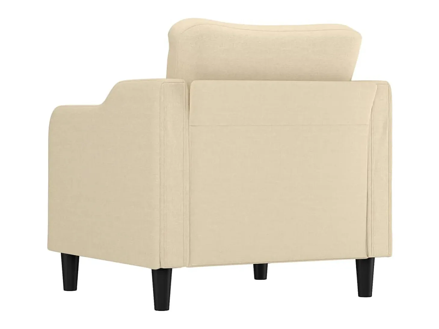 Sillón de tela color crema 60 cm