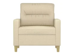 Sillón de tela color crema 60 cm