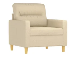 Sillón de tela color crema 60 cm