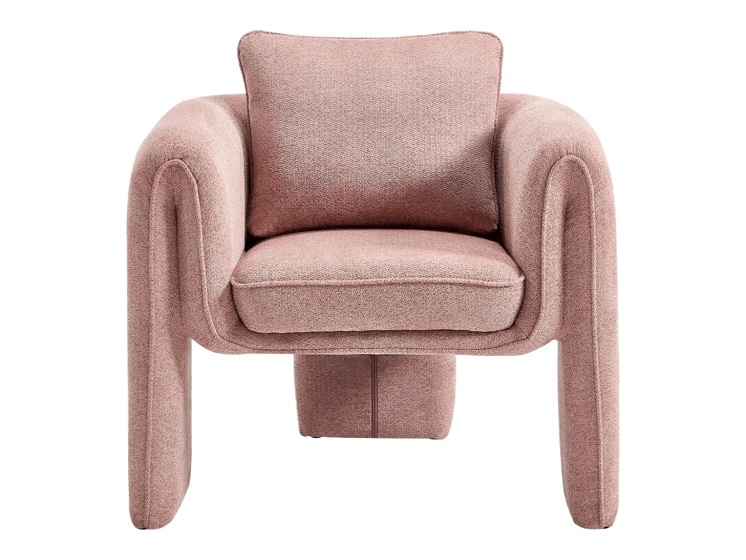Sillón de tela color rosa JOLIPIA