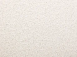 Sillón de tela con acabado rizado en color blanco CAMEDO