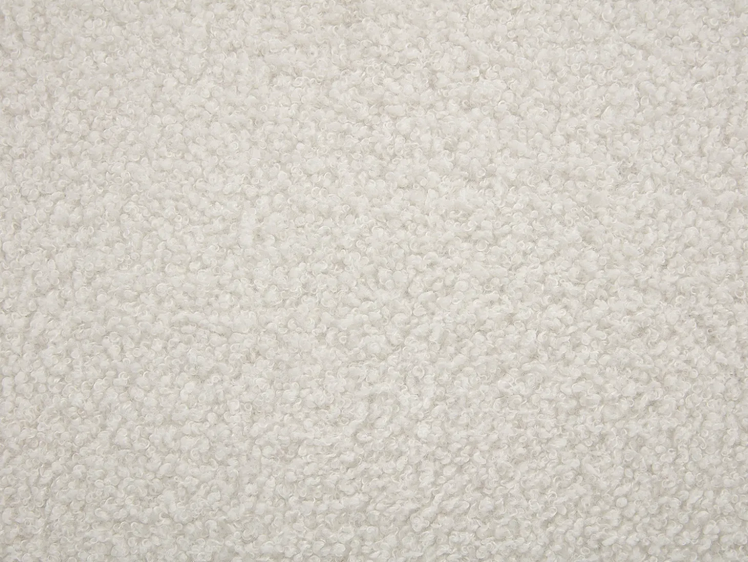 Sillón de tela de rizo blanco estilo diseño OSSANA