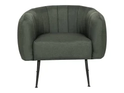 Sillón de tela "Diana" - 81 x 73 x 72 cm - Gris oscuro