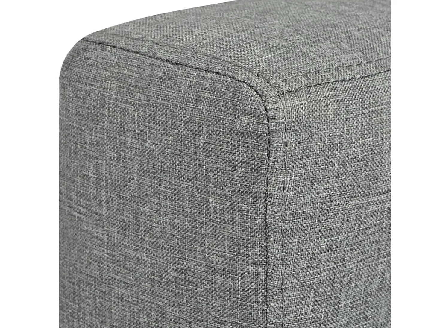 Sillón de tela gris claro