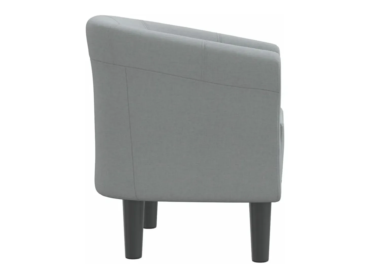 Sillón de tela gris claro