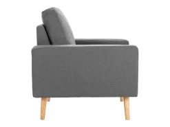 Sillón de tela gris claro