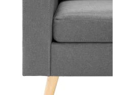 Sillón de tela gris claro