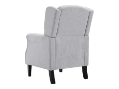 Sillón de tela gris claro