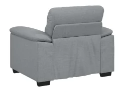 Sillón de tela gris claro 60 cm