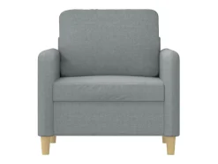 Sillón de tela gris claro 60 cm