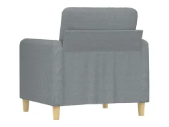 Sillón de tela gris claro 60 cm