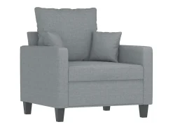 Sillón de tela gris claro 60 cm